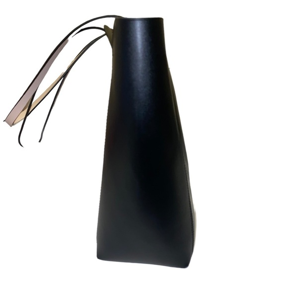 Kate Spade New York Magnolia Street Double Pocket Pink/ Black Tote Bag - Picture 3 of 14